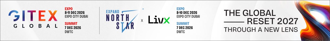 GITEX Global, Expo 8 to 11 December 2026 at Expo City Dubai, Summit 7 December 2026 at DWTC. Expand North Star x LivX, Expo 8 to 10 December 2026 at Expo City Dubai, Summit 7 December 2026 at DWTC. The Global Reset 2027: through a new lens.